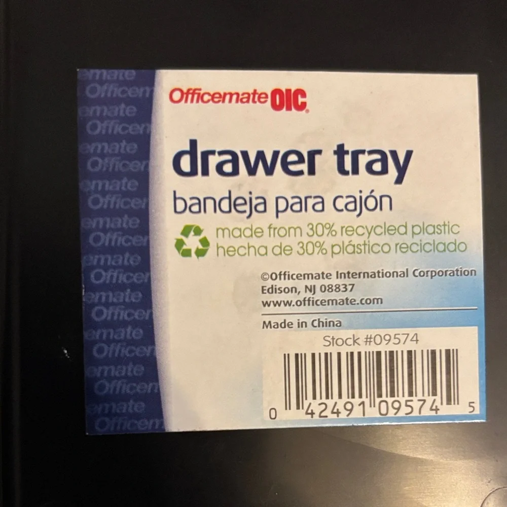 Black Organizer Drawer Tray